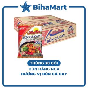 [THÙNG 30 GÓI] - ACECOOK - Bún Hằng Nga hương vị Bún cá cay Hằng Nga Bún cá cay Hằng Nga Acecook bún cá cay Hải Phòng (73g/gói)
