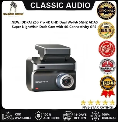 [NEW] DDPAI Z50 Pro 4K UHD Dual Wi-Fi6 5GHZ ADAS Super NightVisin Dash Cam with 4G Connectivity GPS for classic audio (original)
