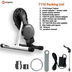Magene T110 Bike Smart Trainer Silence Indoor Bicycle Training Foldable Resistance Thru-axle【Official Warranty】