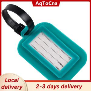 [COD] AqToCna Ship within 24 hours 1PC Travel Accessories Luggage Travel Tag Silica Gel Suitcase Labels  Name ID Address Tags Baggage Boarding Tag Portable Label