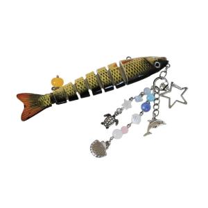 Realistic Fish Accessory Fashionable Keychain Plastic Texture Fish Keyrings Suitable for Party and Casual Outfits