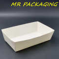 Paper Tray ( 50pcs± per packet ) Food Grade - Disposable Paper Tray - White / Brown. 