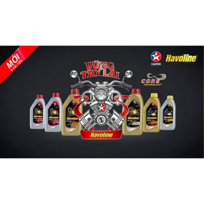 Dầu nhớt cao cấp xe máy số Caltex Havoline Super 4T SAE 15W40 xe máy số Exciter Winner Yamaha Honda Wave Sirus Mô tô PKL PKN