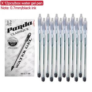 Sunlight 12 Pcs Panda Black Ballpen 0.7mm Black Ink – Panda Pen Quality Ballpen Panda Type Panda Classique Ballpen for School Supplies Office Supplies Wholesale Panda Classique Black Ballpen pen