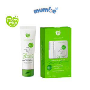 Kem Đánh Răng Trẻ Em Mămmy Kem Đánh Răng Thảo Dược Cho Bé Nuốt Được Organic Thuần Chay Tuýt 45gr
