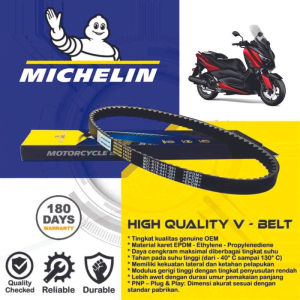 MICHELIN VBELT VBEL V-BELT VANBELT YAMAHA XMAX 250 300 B74 B5X BAHAN EPDM 100% ORIGINAL BERGARANSI