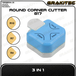 Round Corner Cutter 3 in 1 Pemotong Sudut Corner Puncher Rounder Siku Pemotong Ujung Kertas Plastik pembolong kertas