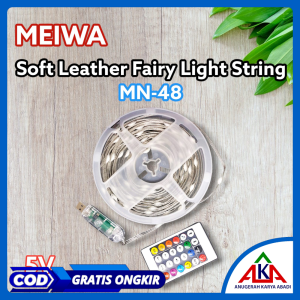 Lampu LED Strip MEIWA MN-48 100 LED RGB 10 Meter 5V Power USB Phone Remote Control