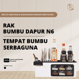 Rak Bumbu Dapur 6 Laci Gantung N6 Tempat Bumbu Dapur Serbaguna