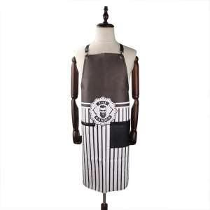 Apron Retro oil head apron leather trendy brand work clothes technician male Cutting Hairdresser Barber