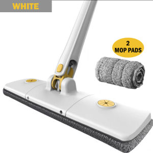 Self-twisting Water Quick-drying Mop/ Self-wringing Hands-free Flat Floor Mop/ Free 2 Extra Mop Heads