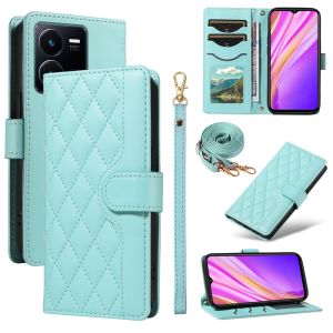 For Vivo Y35 Y22 Y22S Y27 Y36 Y17S Y19S Y100 Y200 Y28 Y16 Y02S Y33S Y33T Y21T Y21E Y21 Y21S Phone Case Magnetic Fragrant Wind Leather Wallet Soft TPU Card Slot Flip Cover Casing