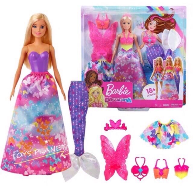 ORIGINAL] BARBIE DREAMTOPIA DRESS UP DOLL WITH MERMAID, FAIRY
