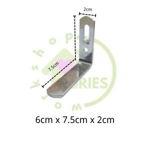 L Bracket Angle Bracket / Chrome plated angle L bracket/ angle bracket heavy duty L bracket / Sesiku L besi HOLE SIZE 5MM