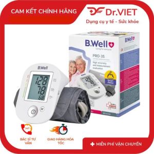 Máy đo huyết áp B.Well Pro-35 – Giải pháp tự kiểm tra huyết áp tại nhà chuẩn y khoa Thụy Sĩ