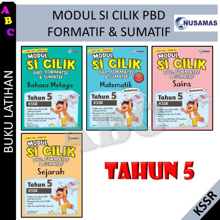 Modul Si Cilik Pbd Formatif Sumatif Tahun Sains Bahasa Melayu Matematik Sejarah Nusamas