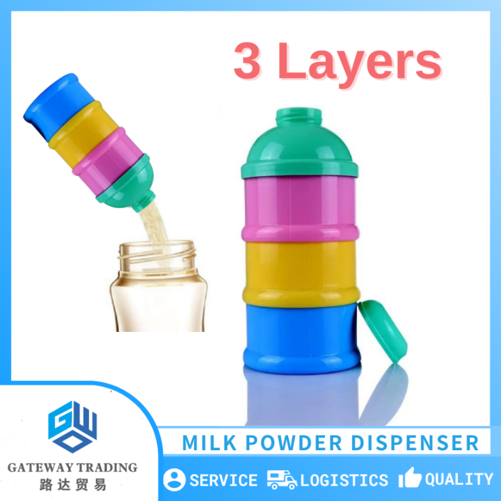 Baby Milk Powder Formula Storage Container 3 Layers Milk Powder