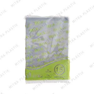 Plastik HD Tanpa Plong 15x22 REA Kantong Kresek Packing Online Shop Tebal Bungkus Paket Silver