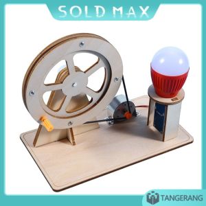Mainan Edukasi Diy Robot Car Rakitan Generator Bohlam Kayu Untuk Edukasi Pengetahuan Anak