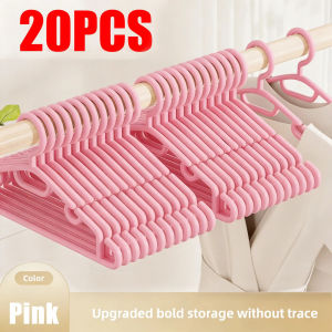 10/20/50PCS Plastic clothes hanger for school home use student clothes support hanging hooks for drying ribbon clothes anti slip clothes tutu flexible hangers