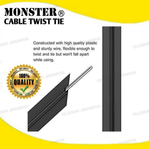 Harga per 1 meter Kabel Kawat Twist Tie Pengikat Serbaguna Fleksibel Tahan Air Ikat Kabel Tanaman Multifungsi