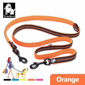 TRUELOVE Reflective Dog Leash Walk 2 Dogs Multifunctional Leash Adjustable Dog Lead Hand Free for Small Large Dogs Pet Products