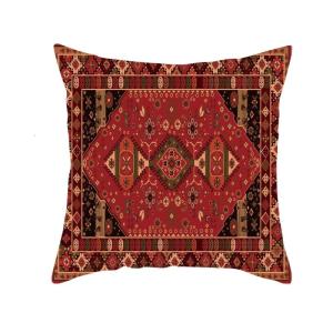 Turkey Carpet Decorative Jacquard Pillow Cushions Cover 45x45cm Linen Pillowcase for Sofa Chair