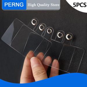 [PERNG] Tehe 5 Pcs Mobile Phone Lanyard Patch Male Anti-Lost Fixed Card Phone Clip Transparent Clip Mobile Phone Lanyard Gasket Connection Pendant
