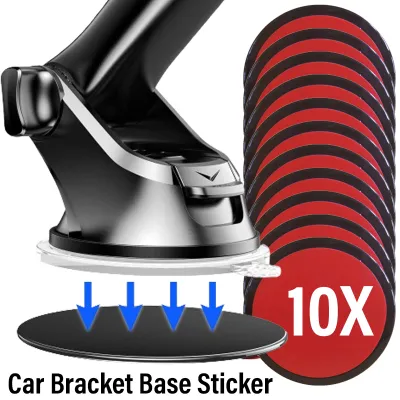 10PCS Universal Car Suction Cup Adhesive Dashboard Mount Base Pads for Navigation Brackets Car Mobile Phone Holder Sticker