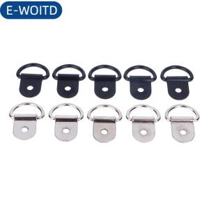 E-WOITD 10 cái thép không gỉ D hình dạng kéo móc Tie xuống Neo vòng sắt hàng hóa Tie xuống vòng cho rơ moóc RV thuyền phụ kiện