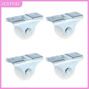 JCSYFAC 4pcs 1 Inch Drawer Wheel Plastic Directional Caster Guide Furniture Small Pulley