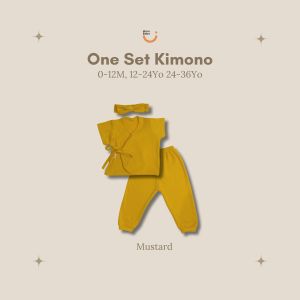 Mioubaby One Set Kimono Free Headband / setelan bayi / setelan anak / jumpsuit bayi / hadiah lahiran