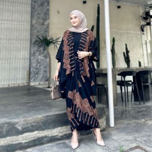 SET KEBAYA MODERN OUTFIT KONDANGAN SIMPEL ONE SET BATIK OUTER ROK LILIT KIMONO WANITA BAJU KONDANGAN