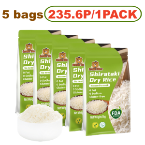 Shirataki Rice 5kg Multipack - Sugar-Free Low Calorie Ready to Eat