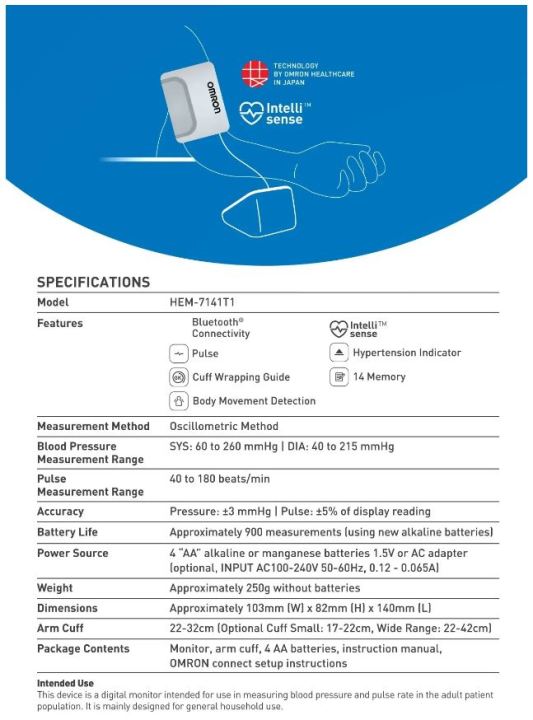 %5BREADY%20STOCK%5D%20OMRON%20Automatic%20Blood%20Pressure%20Monitor%20HEM-7141T%20%5B3+3%20Years%20Local%20Warranty%5D%20-%20Image%205
