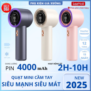 giá sốc online Quạt Sạc Tích Điện Cầm Tay N68 Cao Tốc – Mini Fan 3 Cấp Gió Pin Lâu Thiết Kế Nhỏ Gọn Tiện Lợi - Bảo Hành Toàn Quốc