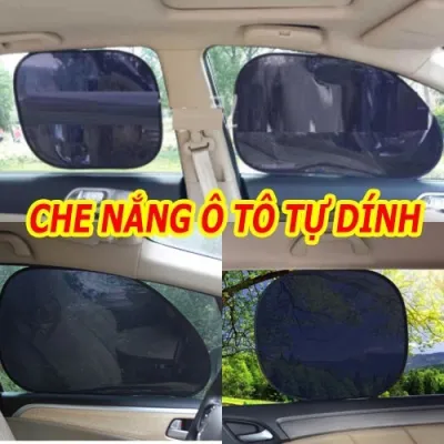 Tấm chắn nắng cửa ô tô - tấm chắn nắng cao su non tự dính lên kính xe