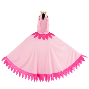 Flamingo Cape Hoodied Cape Cloak Halloween Cosplay Accessory For Children Adult Role Play Masquerade Halloween Cosplay