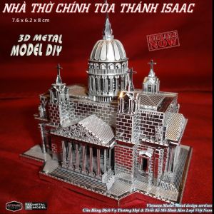 Mô Hình Thánh Đường Nhà Thờ (Kim loại lắp ghép 3D)