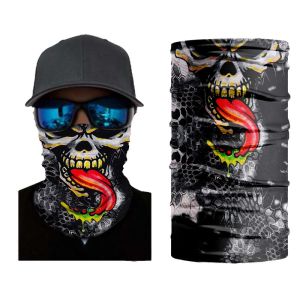 Skull and Joker Buff Headband Movie Character Face Pattern Bandana Scarf Cycling Exercise Racing
