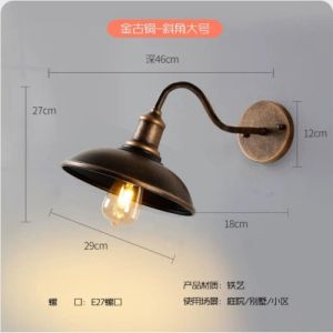 SXH SXH loft Vintage Industrial Style Outdoor Wall Lamp American Simple Iron Art Wall Lamp for Hallway Corridor Warehouse Balcony Restaurant