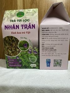 Combo 2 hộp trà túi lọc nhân trần Bảo Khang hộp 40 gói trà nhân trần thanh nhiệt an thần ngủ ngon nóng trong người