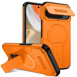 Bracket Armor For Magsafe Magne Case For Google Pixel 8 9 10 Pro XL 8A 9A 10A 5G Wireless Charging Phone Cases