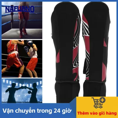 Nafurno Shin Guards Thiết kế dày với lớp lót mềm bên trong Bảo vệ Muay Thái cho người lớn trong môn Kickboxing MMA Đào tạo Boxing Sparring