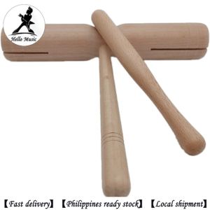 Early childhood education parental auxiliary tools wooden double barrel percussion instrument