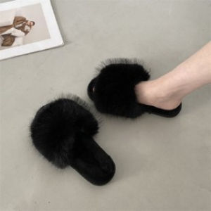 [Free Shipping] WomenS Outdoor Slippers New Autumn Model Flat-Soled Non-Slip Casual Simple One-Strap Slippers