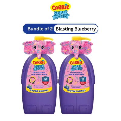 [Bundle of 2/3] CARRIE SUPER PROTECT Antibacterial Hair & Body Wash | B.Blueberry | S.Stawberry | Cheeky Cherry