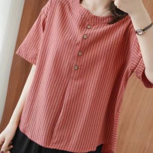 LH.Bigsize เสื้อผ้าผู้หญิง เสื้อผู้หญิงลายทาง เนื้อผ้านิ่มสวมใส่สบาย  มีให้เลือกถึง 4 สี เสื้อผ้าดีราคาดีแบบนี้รีบกดสั่งให้ไวเลย