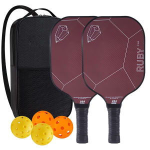 pickleball paddle set glass fiber USAPA approved lightweight non-slip pickleball set for outdoor sports