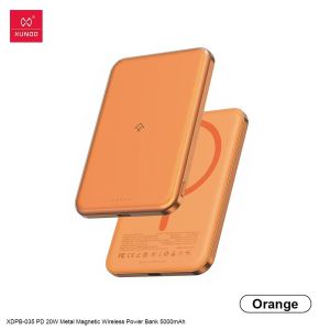 XUNDD XDPB-035 20W 5000 MAH Fast Charging METAL magnetic Wireless ULTRA THIN 3C Power Bank